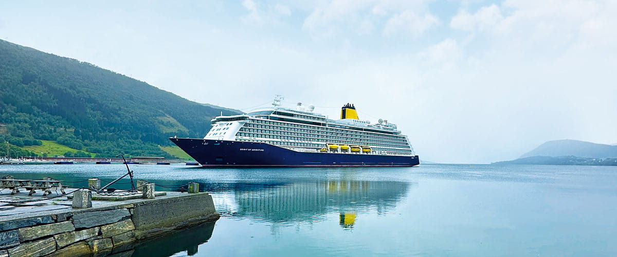 Spirit of Adventure in Nordfjordeid, Norway